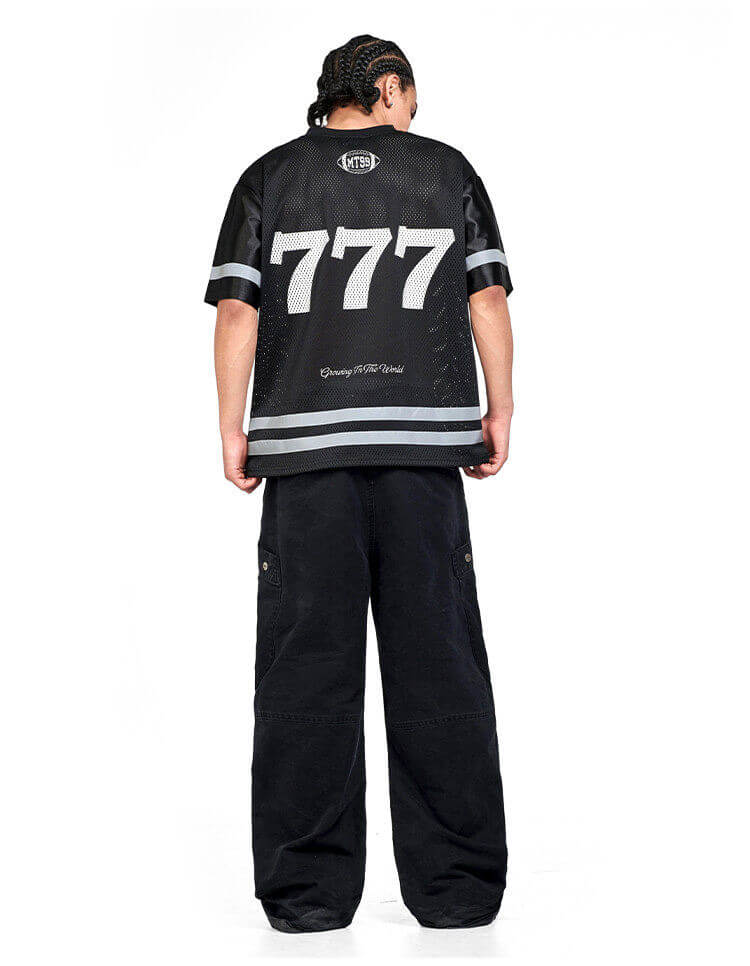 F3F Select 777 Numbering Reflective Stripe Mesh Short Sleeve Hockey Jersey | Face 3 Face