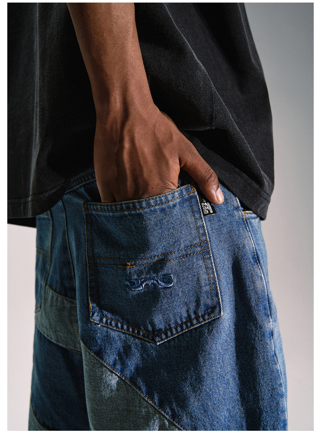 Remedy Wave Graphic Denim Shorts | Face 3 Face