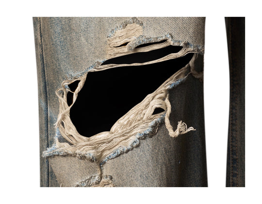 KARMANISTIC Washed Distressed Baggy Jeans | Face 3 Face