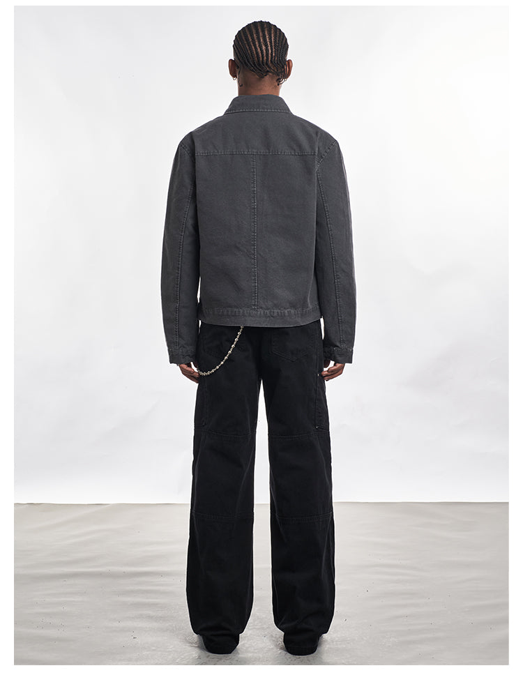 F3F Select Washed Work Denim Short Jacket | Face 3 Face