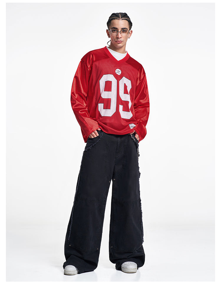 F3F Select 99 Numbered Mesh Long Sleeve Hockey Jersey | Face 3 Face