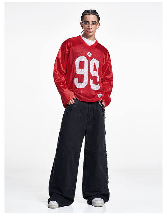 F3F Select 99 Numbered Mesh Long Sleeve Hockey Jersey | Face 3 Face