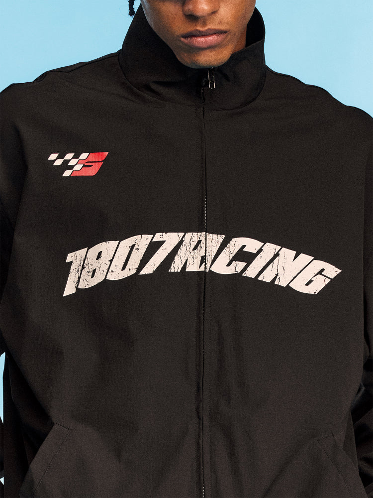 1807 Vintage Print Racing Track Jacket | Face 3 Face