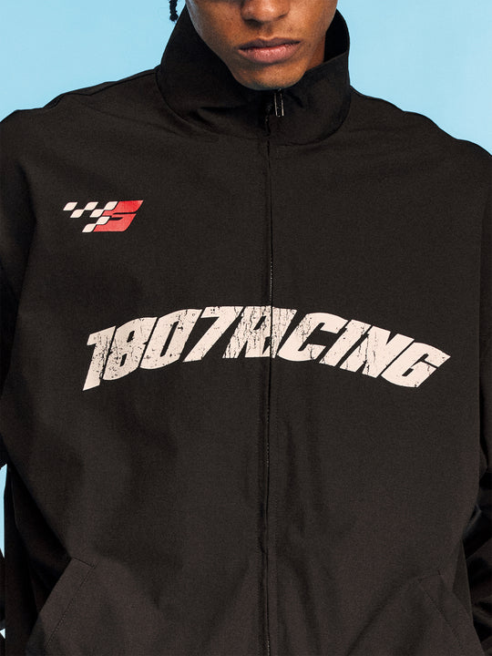 1807 Vintage Print Racing Track Jacket | Face 3 Face
