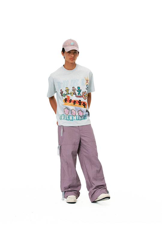 EVILKNIGHT(EK) Hand Painted Graffiti Tee | Face 3 Face