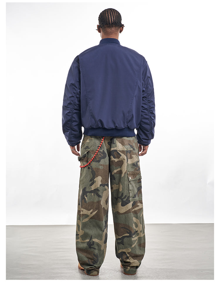 F3F Select Letters Embroidered MA-1 Bomber Jacket | Face 3 Face