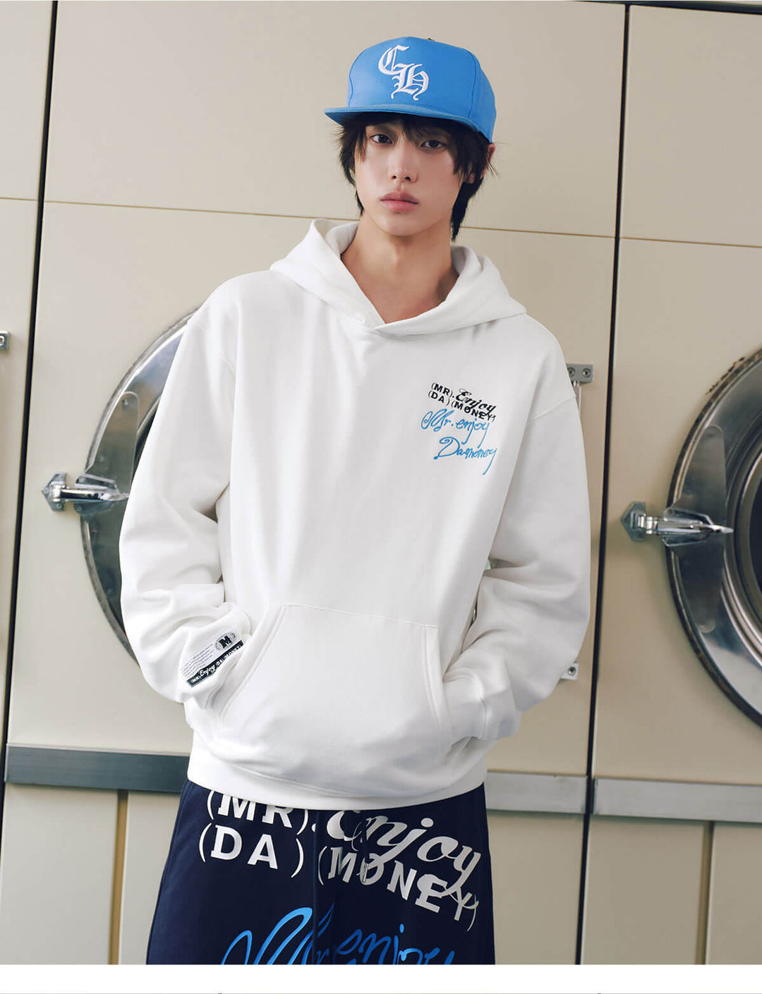 MEDM Handwritten Logo Print Hoodie | Face 3 Face