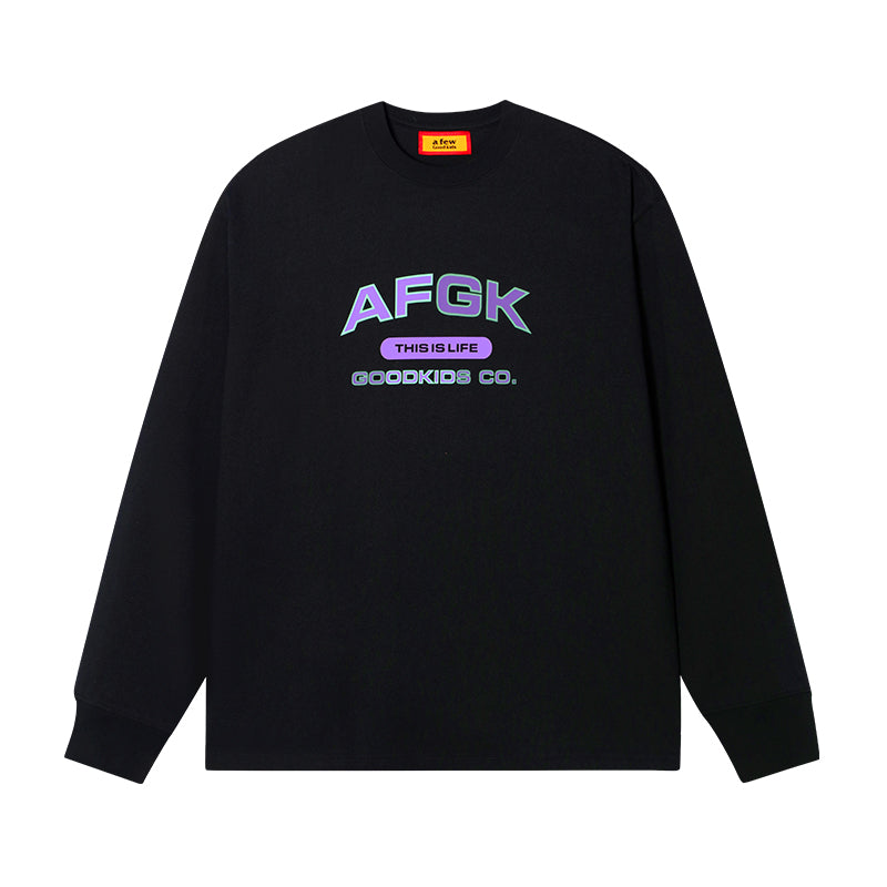 AFGK Letters Basic Long Sleeved Tee