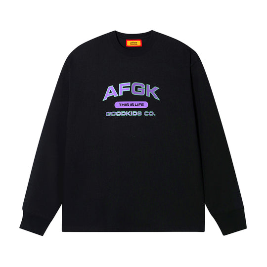 AFGK Letters Basic Long Sleeved Tee