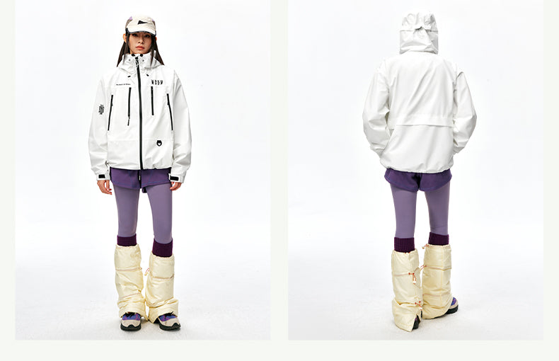 MEDM Basic Logo Embroidered Hardshell Jacket | Face 3 Face