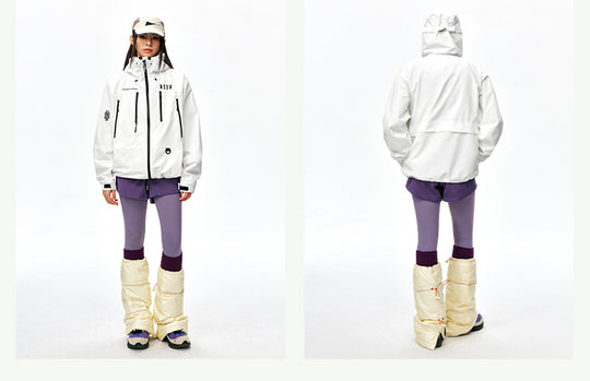 MEDM Basic Logo Embroidered Hardshell Jacket | Face 3 Face