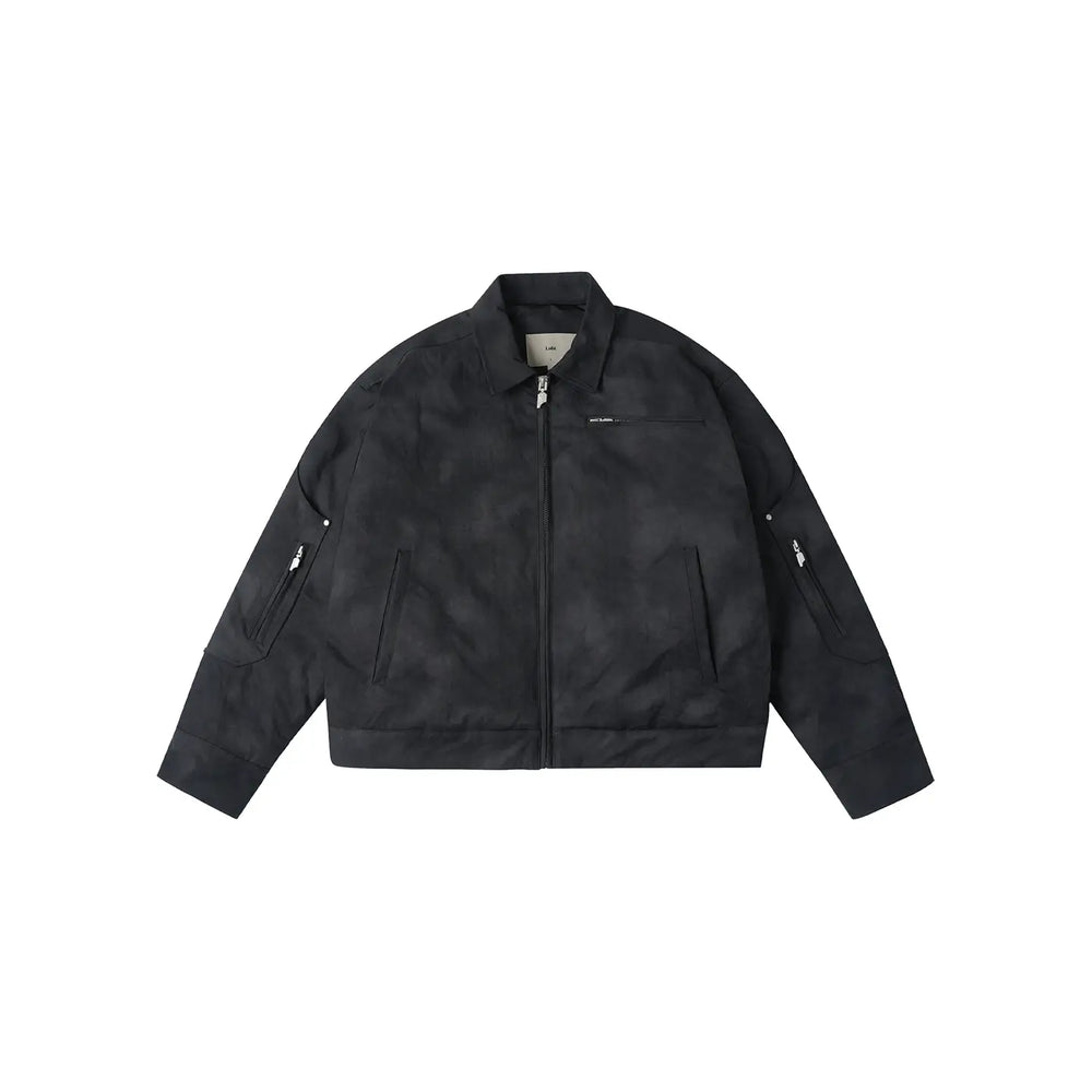 Labt Printed Vintage Effect Quilted Work Jacket | Face 3 Face