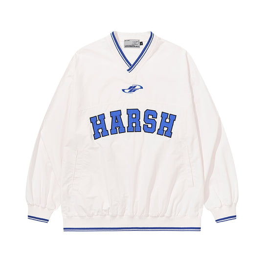 Harsh and Cruel V-Neck Embroidered Baseball Jersey