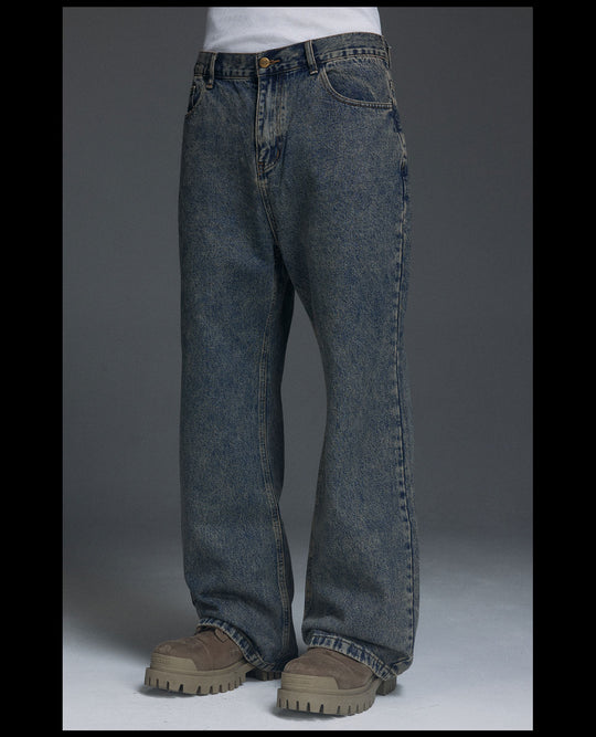 NOVACAM Frosted-Wash Flared Jeans | Face 3 Face