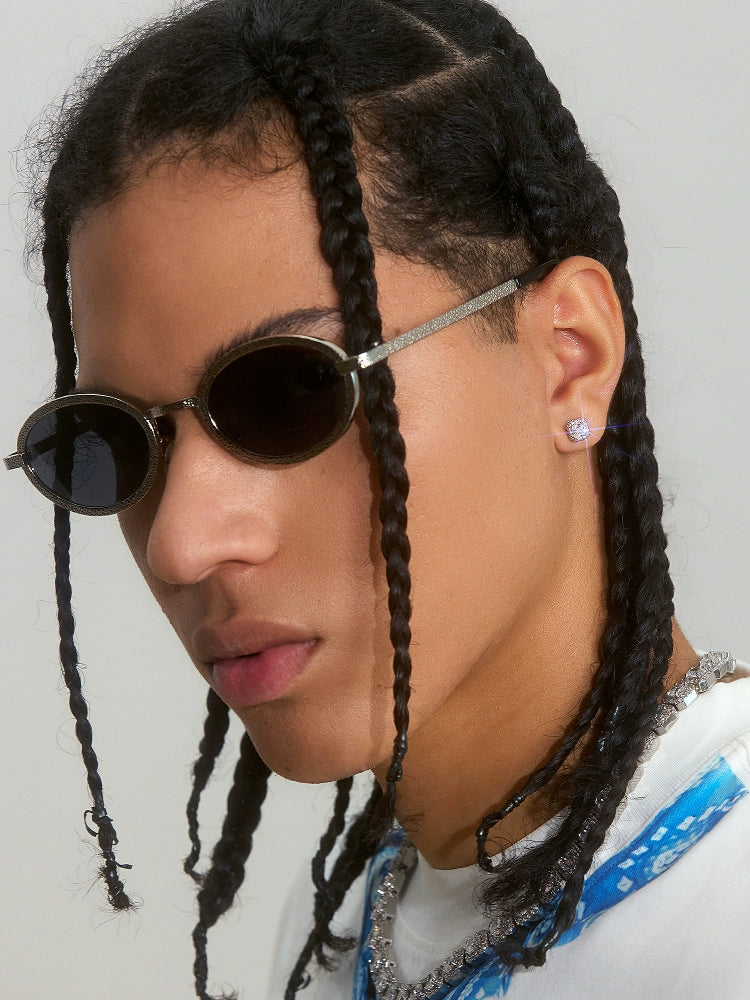 Small Town Kid Cubic Zirconia Cube Stud Earrings | Face 3 Face