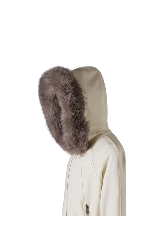 KARMANISTIC Fur Collar Hooded Jacket | Face 3 Face