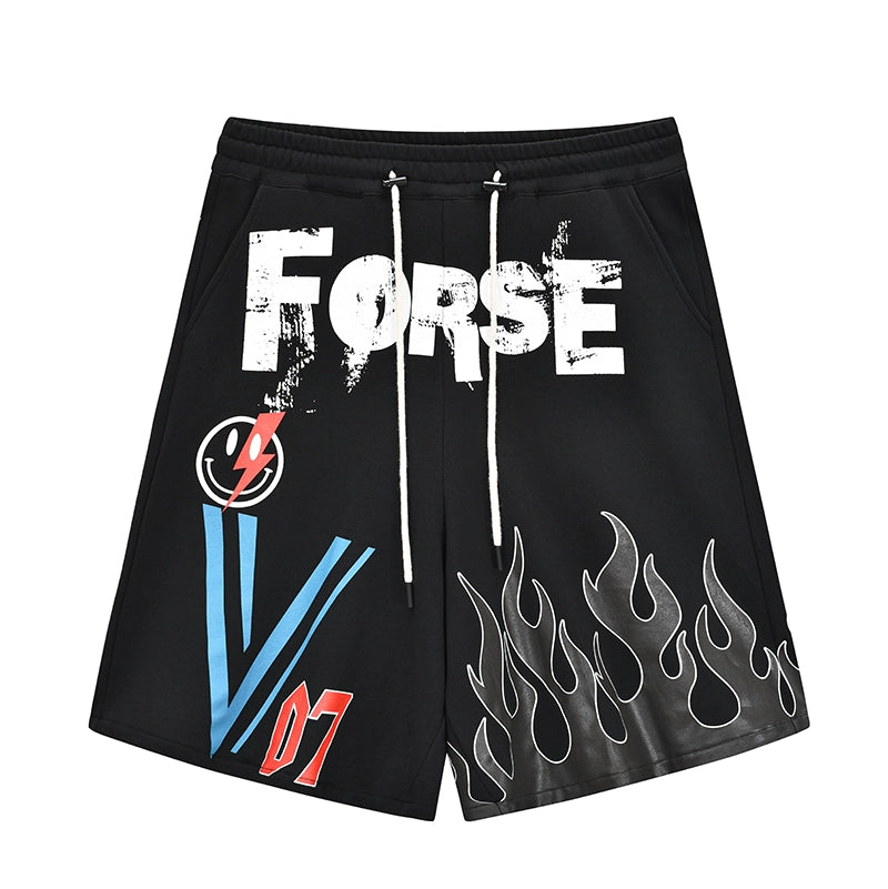VENTUREK Graffiti Spray Print Sweat Shorts | Face 3 Face