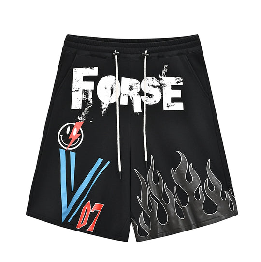 VENTUREK Graffiti Spray Print Sweat Shorts | Face 3 Face