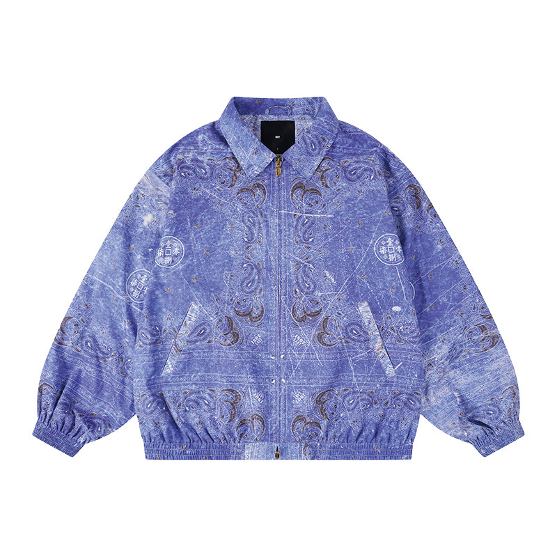 1807 × LABT Original Paisley Full Print Track Jacket | Face 3 Face