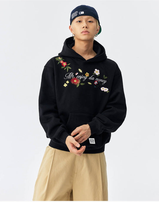 MEDM Colorful Floral Embroidered Hoodie | Face 3 Face