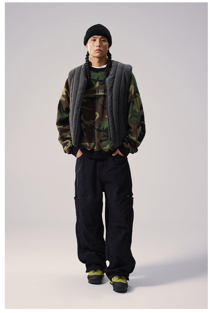 Remedy Camouflage Stitch Down Vest | Face 3 Face