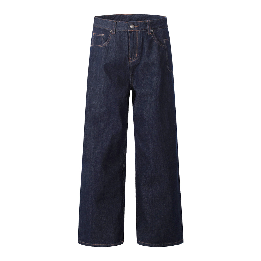 F3F Select Wide Leg Dark Blue Jeans | Face 3 Face