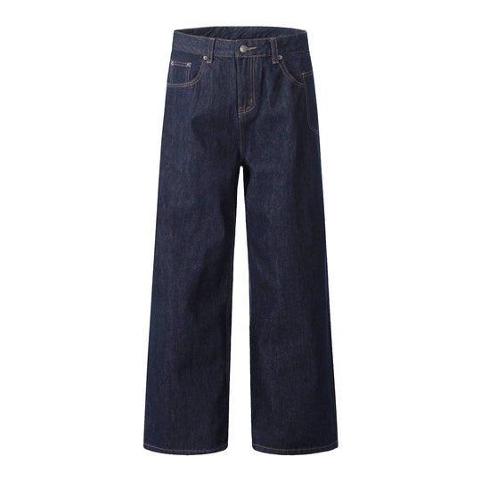 F3F Select Wide Leg Dark Blue Jeans | Face 3 Face