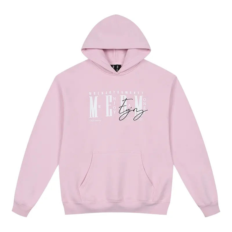 MEDM Logo Print and Embroidered Lettering Hoodie | Face 3 Face