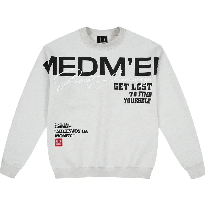 MEDM Big Logo Print Sweatshirt | Face 3 Face