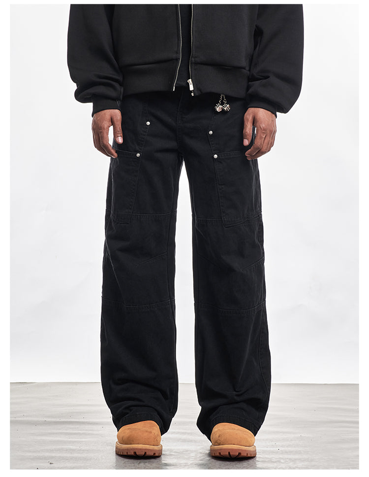 F3F Select Line Stitching Pocket Work Pants | Face 3 Face