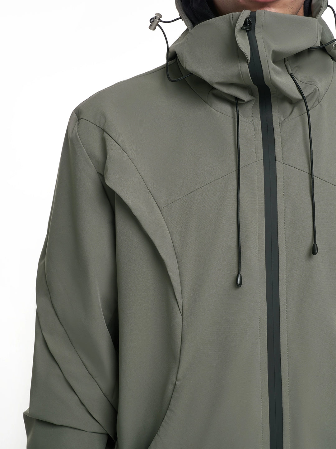 F3F Select Functional Drawstring Hooded Technical Jacket | Face 3 Face