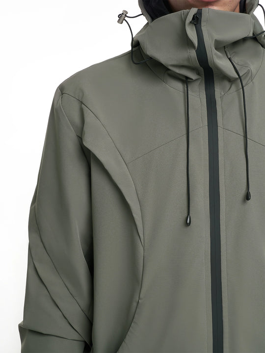 F3F Select Functional Drawstring Hooded Technical Jacket | Face 3 Face