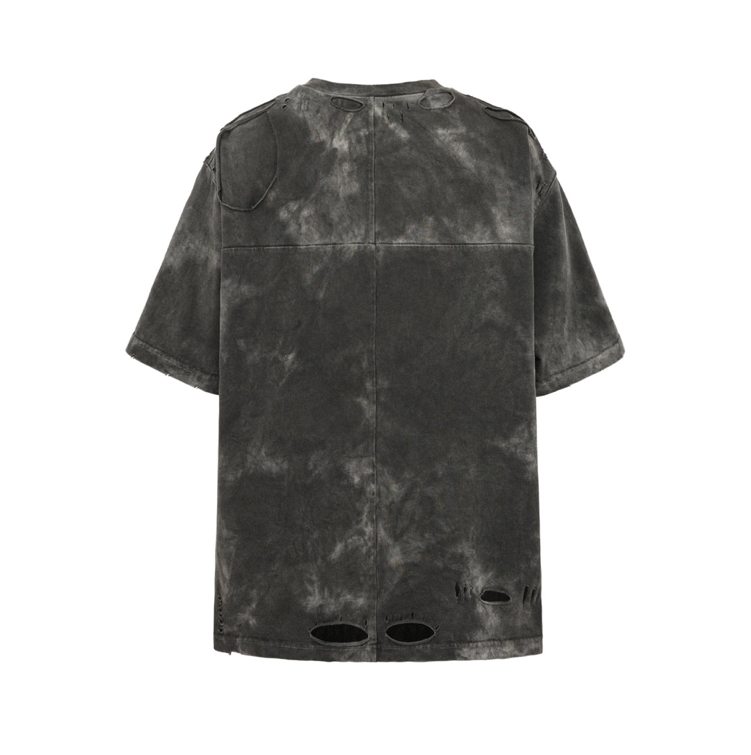 UNDERWATER Destruction Cross Deconstruction Zipper Tee Black