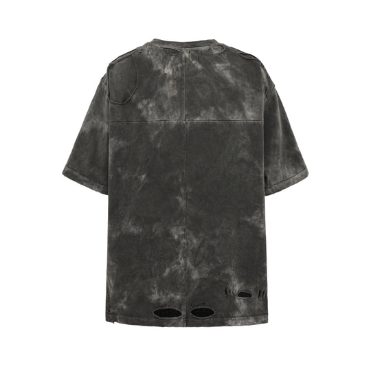 UNDERWATER Destruction Cross Deconstruction Zipper Tee Black