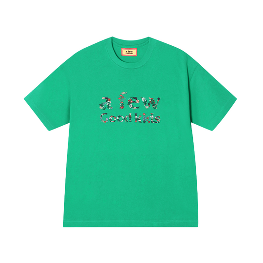 AFGK Floral Letter Embroidery Tee