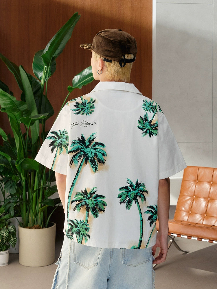 MEDM Palm Tree Hawaiian Shirt | Face 3 Face