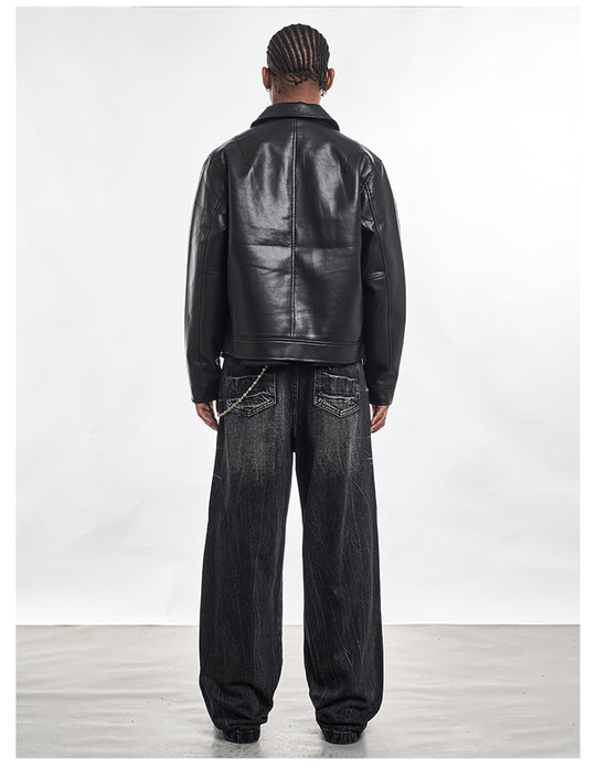 F3F Select Cat Whisker Washed Distressed Baggy Jeans | Face 3 Face