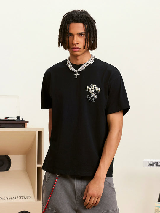 Small Town Kid 3 Color Pearl Logo Tee | Face 3 Face