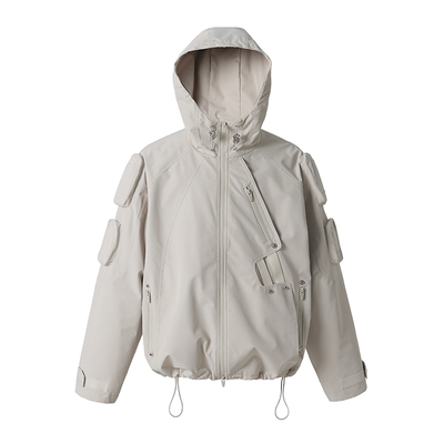 JHYQ Functional Wind Multi Pocket Hooded Rushing Jacket