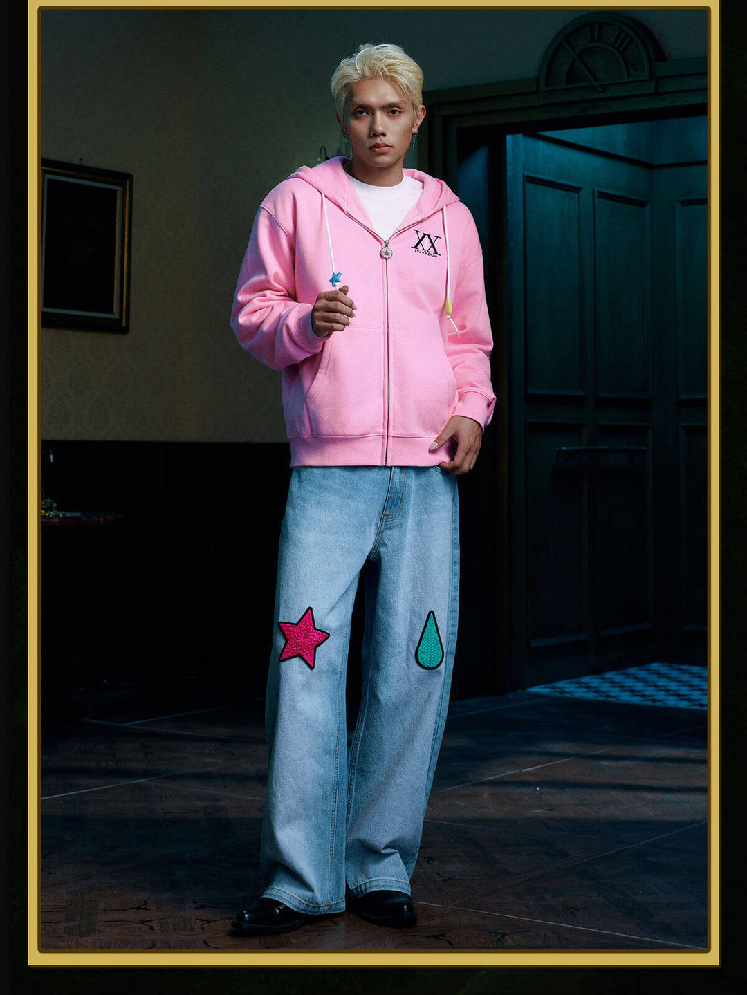 MEDM × HUNTER×HUNTER Character Icon Zip Up Hoodie | Face 3 Face