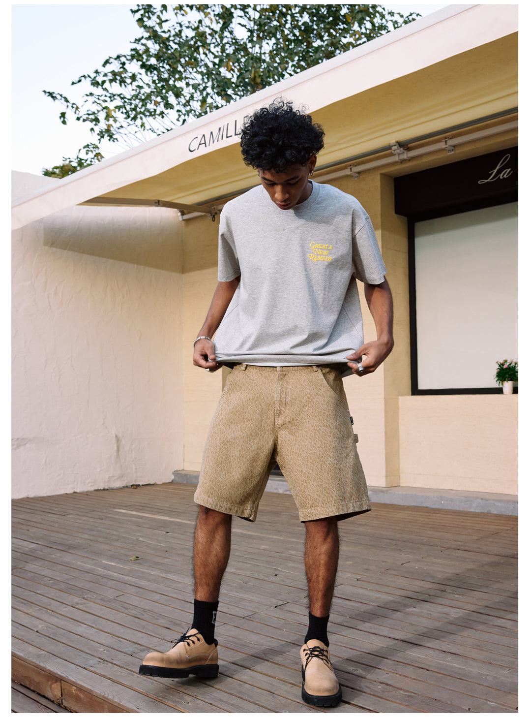 Remedy GREAT A NEW REMEDY SOON Foam Print Cool Touch Tee | Face 3 Face