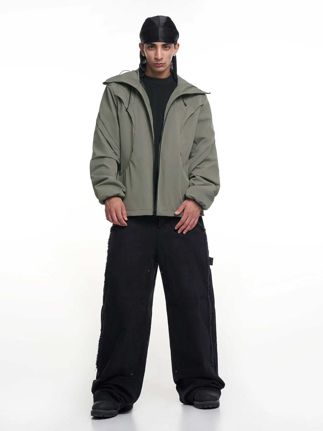 F3F Select Functional Drawstring Hooded Technical Jacket | Face 3 Face
