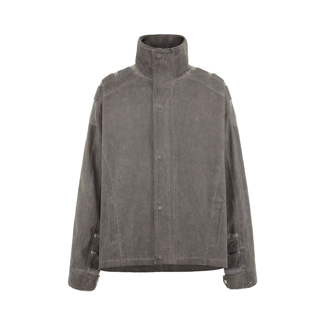 UNDERWATER Dirty Wash Scavenger Mesh Patchwork Bandage Jacket