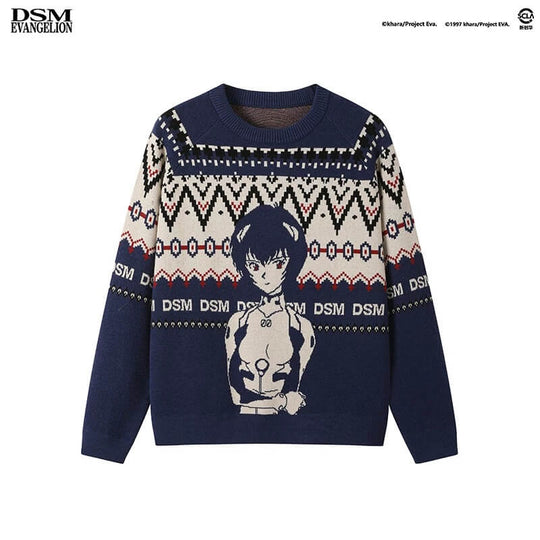 DSM x EVA Character Jacquard Knit Sweater | Face 3 Face