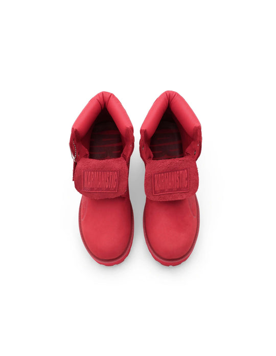 KARMANISTIC Nubuck Leather Embroidered Work Boots | Face 3 Face