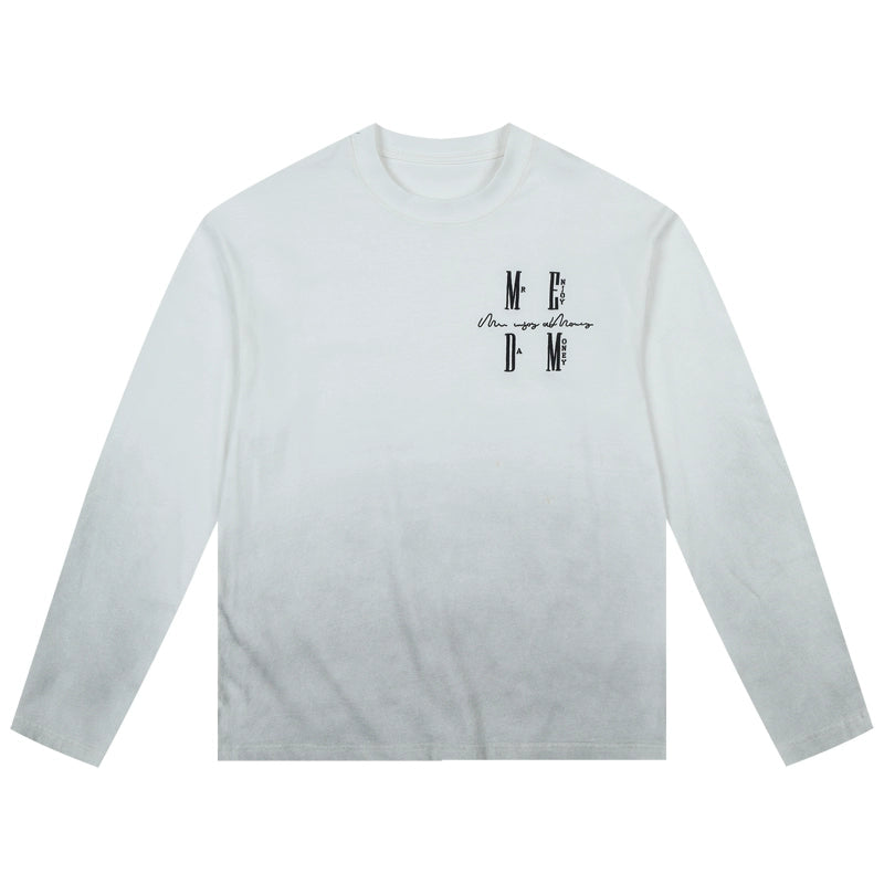 MEDM Gradient Washed Long Sleeve Tee | Face 3 Face