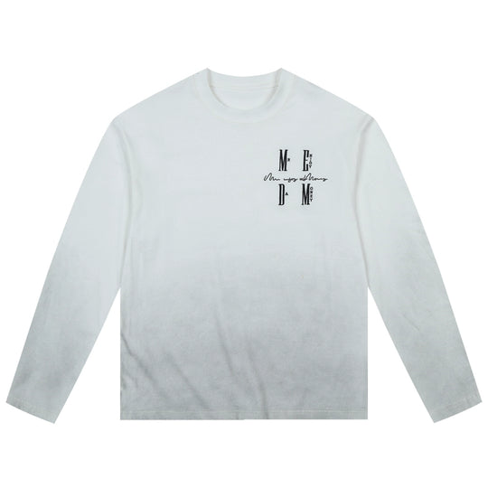MEDM Gradient Washed Long Sleeve Tee | Face 3 Face