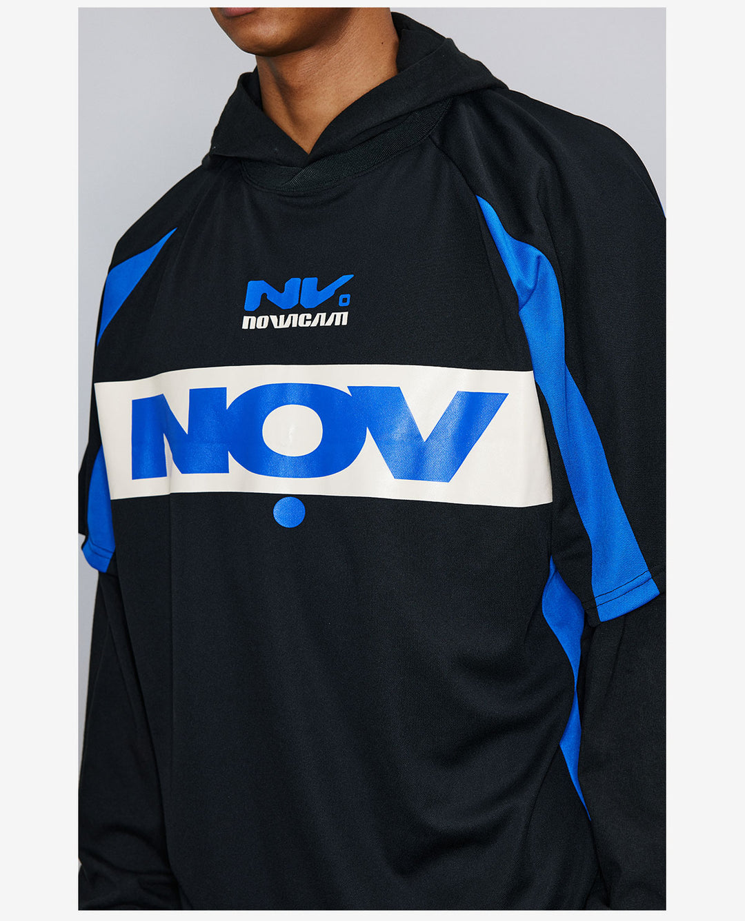 NOVACAM Soccer Jersey-Style Fake Two-Piece Hoodie | Face 3 Face