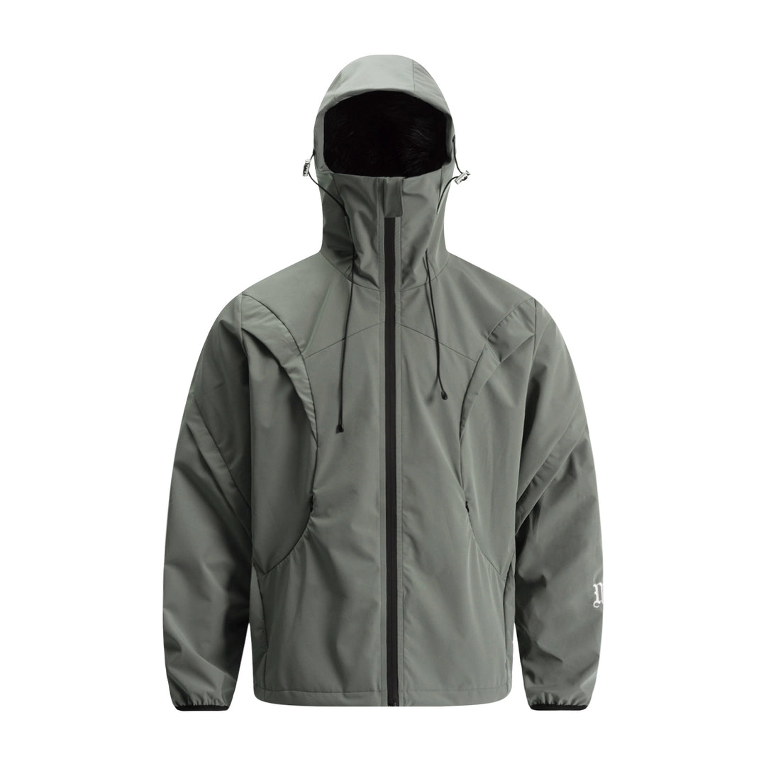 F3F Select Functional Drawstring Hooded Technical Jacket | Face 3 Face