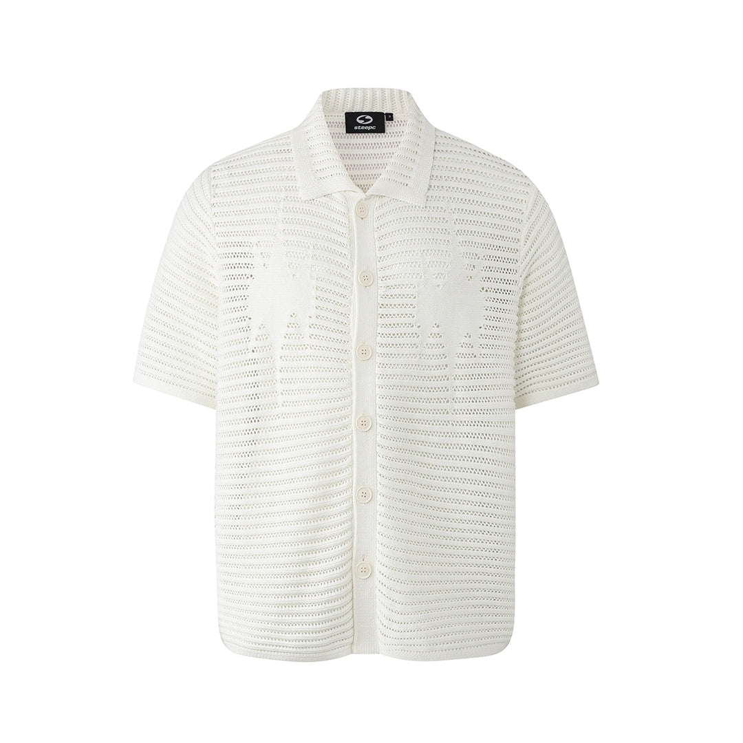 STEEPC Jacquard Short Sleeve Knit Shirt | Face 3 Face